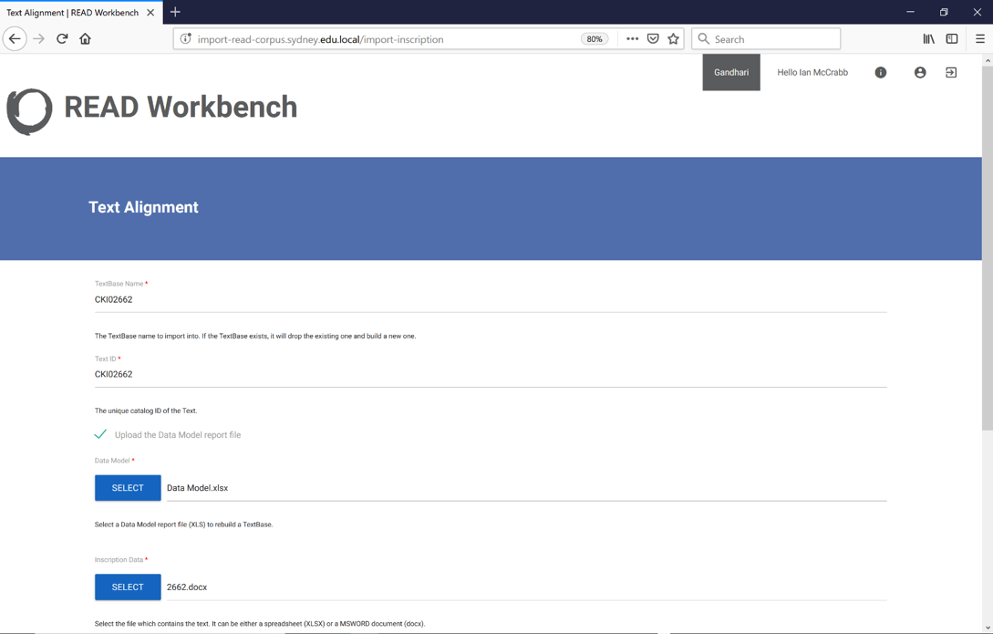Text Alignment – READ Workbench